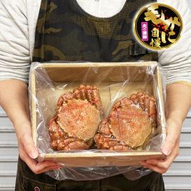 【大】毛ガニ 500g 前後×2尾セット 北海道産 姿 味噌 けがに 毛がに カニ 蟹 かに 脚 折脚たし脚入る場合があります
