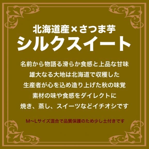 【2026年11月より順次出荷】シルクスイート 約4kg 北海道産 不揃い さつまいも サツマイモ 芋02