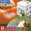 父の日 夕張メロン 良品 1玉 約1.3kg 北海道産 赤肉 めろん ギフト プレゼント 贈り物 贈答 化粧箱 説明書同封 6月10日~6月20日にお届け予定 お届け日指定不可