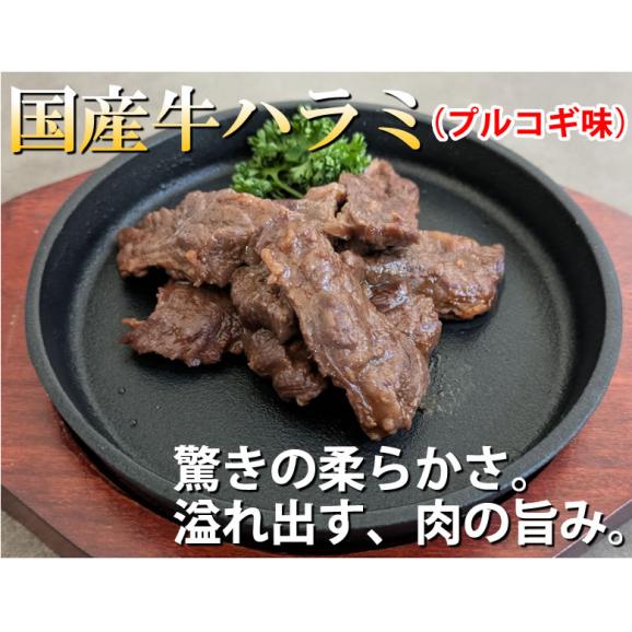 国産牛 ハラミ味付け 送料無料 計700g(350g×2パック) 牛肉 プルコギ味02