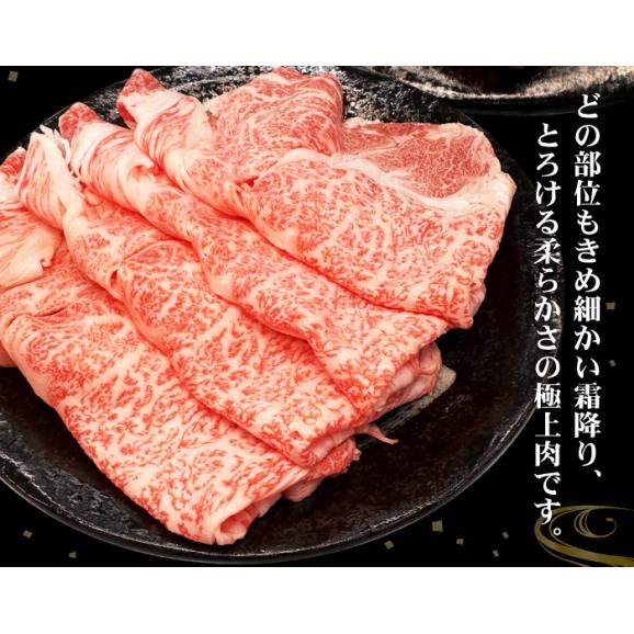 送料無料 黒毛和牛 A5等級 特選霜降りスライス450g すき焼き しゃぶしゃぶ 肉 牛肉 すき焼き肉 国産 最高級 食べ物 ギフト プレゼント05