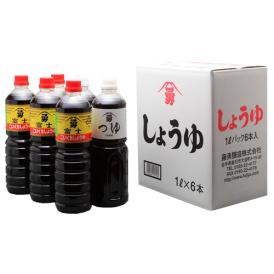 富士醤油１Ｌ４本、つゆ２本セット