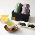 【福寿園】宇治銘茶詰合せ　MG-30A（かぶせ茶「朝露」80g、煎茶「銀閣」80g）