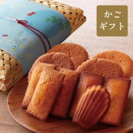 〈篭ギフト〉武蔵野マドレーヌと焼菓子の詰合せ