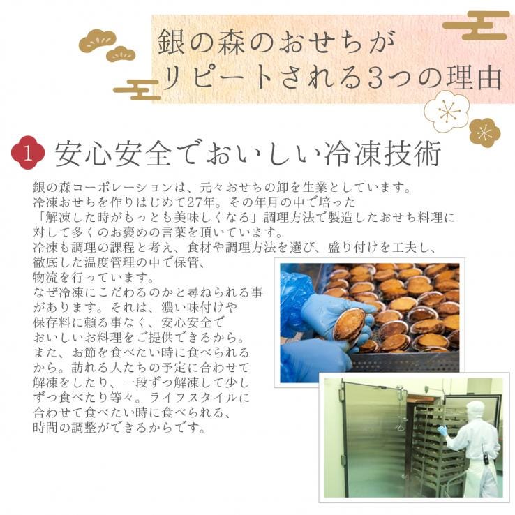 11/15まで早割 10%引き 送料無料 2027 銀の森5.5寸一段 銘々重おせち「希」 【12月30日お届け】_説明画像01