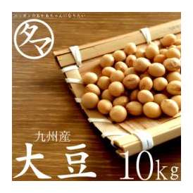 【送料無料】九州（宮崎産）令和2年産 大豆 10kｇ (遺伝子組み換えなし)　【BCAA ロイシン】