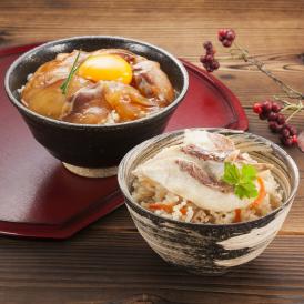 愛媛の郷土料理である鯛めしを、刺身鯛飯（南予）・炊込み鯛飯（中予）と食べ比べられるお得なセットです！