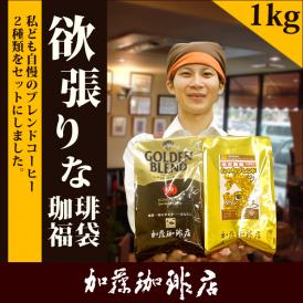 [1kg]欲張りな珈琲福袋[G500・しゃち]/グルメコーヒー豆専門加藤珈琲店/珈琲豆