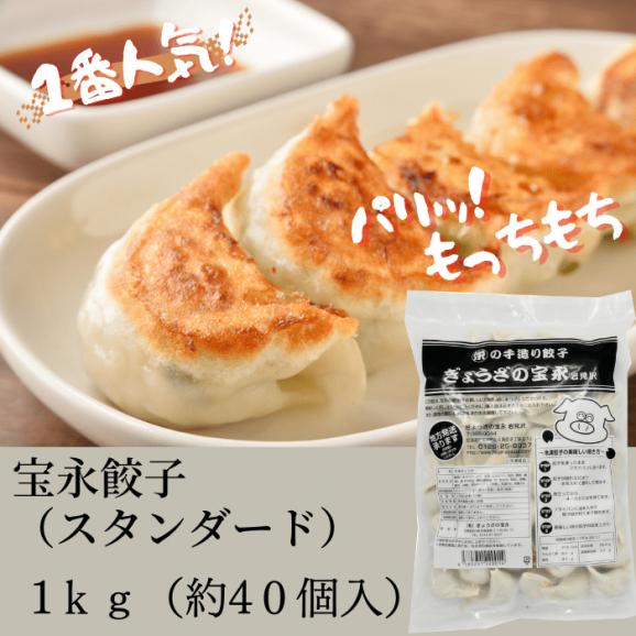 【送料無料】〝宝永満足Aセット〟 宝永餃子40個入／肉汁あふれる牛生ハンバーグ150g×4枚／宝永こだわりのたれ1本／特製ハンバーグソース1本04