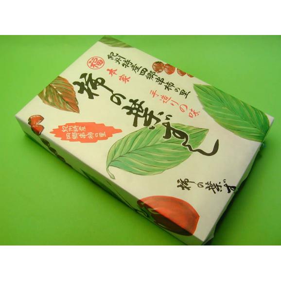 四郷　福本商店の柿の葉ずし鮭　三合折05