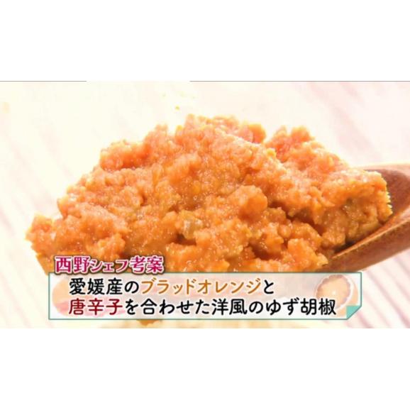 世界初・唯一無二の万能調味料　【ブラッドオレンジ胡椒】【愛媛県産ブラットオレンジ、茨城県産青唐辛子、ニュージーランド産オーガニックソルト使用】【内容量50g　1個】04