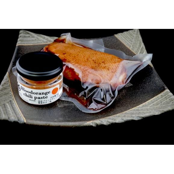 常陸国の合鴨ロース煮 250g&times;１個、ブラッドオレンジ胡椒&times;1個02