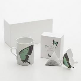バタフライティーBUTTERFLY gift set／green＆Darjeeling