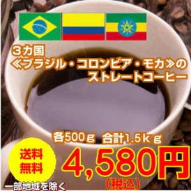 ３カ国のストレートコーヒーお試し福袋