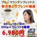ブルーマウンテンブレンド入！8種の厳選ブレンドコーヒー「秋の色どりブレンド8種類福袋」