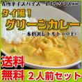 カレー レトルト　グリーンカレー　500円　青唐辛子　タイ風スパイス　レモングラス　2人前セット　お取り寄せ　メール便商品　お試しグルメギフト