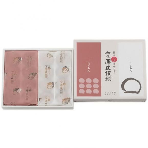柏屋薄皮饅頭こし・つぶ16個入詰合せ02