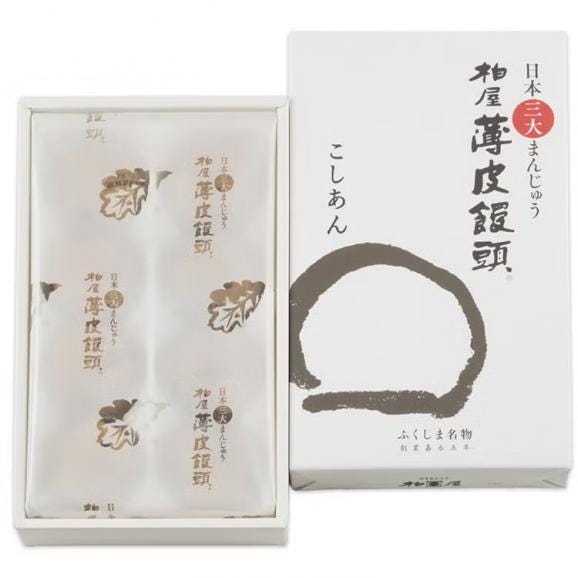 柏屋薄皮饅頭こしあん8個入02