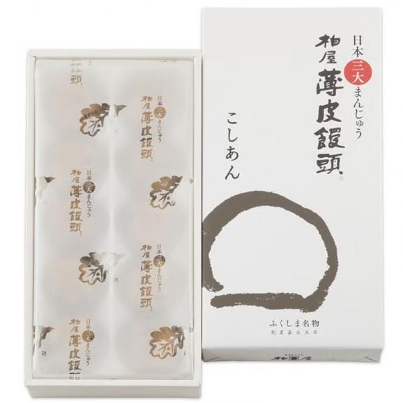 柏屋薄皮饅頭こしあん10個入02