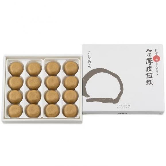 柏屋薄皮饅頭こしあん16個入01