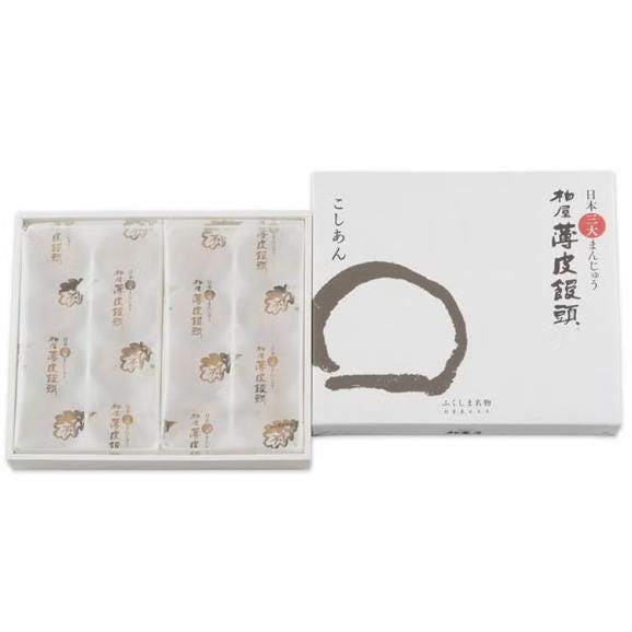 柏屋薄皮饅頭こしあん16個入02
