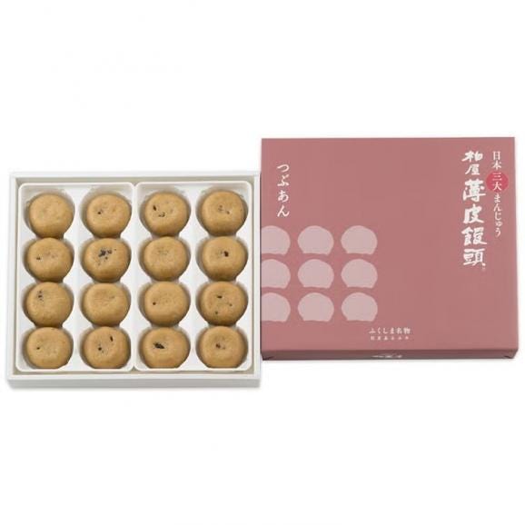 柏屋薄皮饅頭つぶあん16個入01