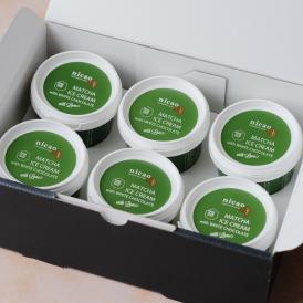 nicao クラフトアイスクリームセットB（ホワイトチョコレートチップ入り抹茶6個 + nicao カカオソルト）ギフトボックス入り