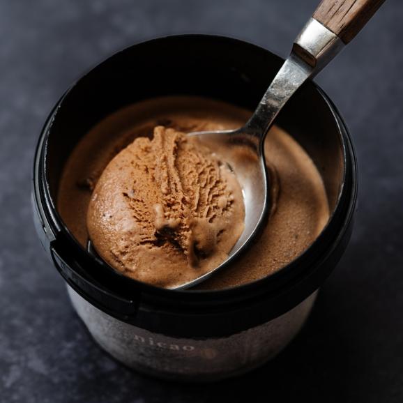 nicao クラフトアイスクリームセットC(ダブルチョコレートアイス 3個&ホワイトチョコレートチップ入り抹茶アイス 3個 + nicao カカオソルト)ギフトボックス入り02