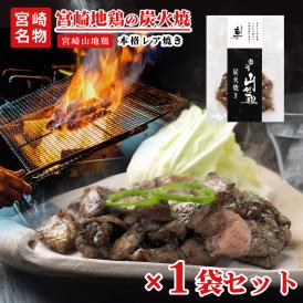 【送料無料】宮崎山地鶏 炭火焼き レア焼き【100g×1袋】【冷凍便】宮崎地鶏 宮崎 地鶏 地 鶏 真空パック 鶏 冷凍 炭火焼き 炭火焼 地鶏炭火焼き