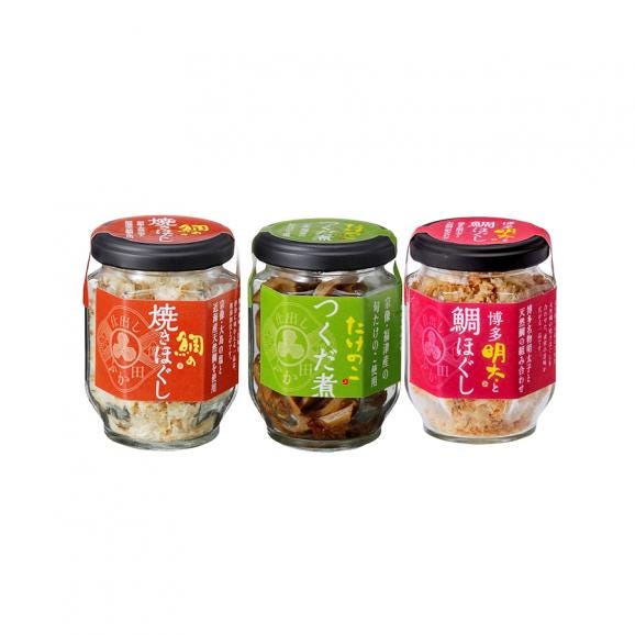 「仕出し ふか田」の3種ご飯のお供セット【各1本入】【送料無料】02