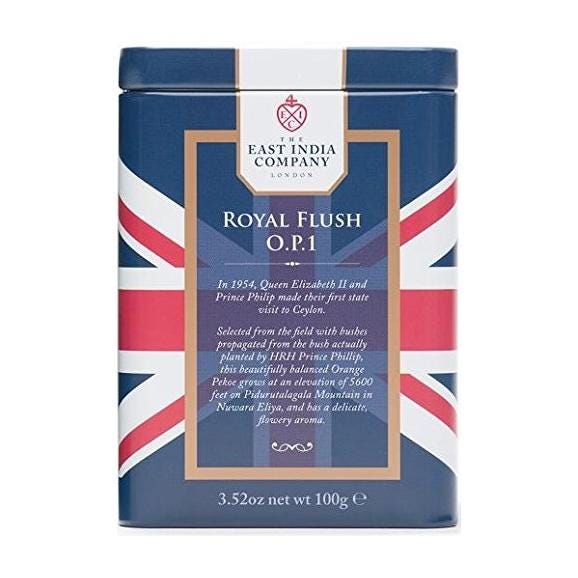紅茶・正規輸入品・英国・東インド会社 紅茶 ロイヤルフラッシュO.P.1リーフティー 01