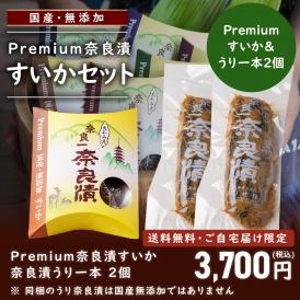 【6/17まで限定販売！】Premium奈良漬すいか・奈良漬うり一本2個【送料無料】