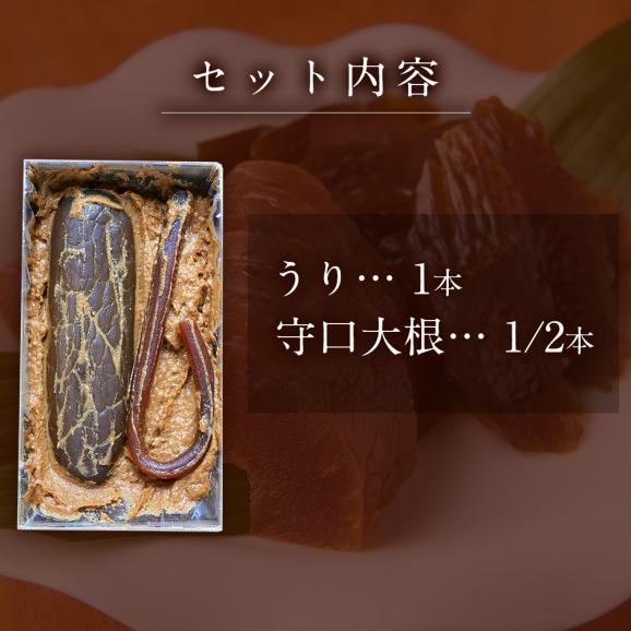 奈良漬 うり1本・守口大根1/2本入 紙箱 【ギフトに最適！】02