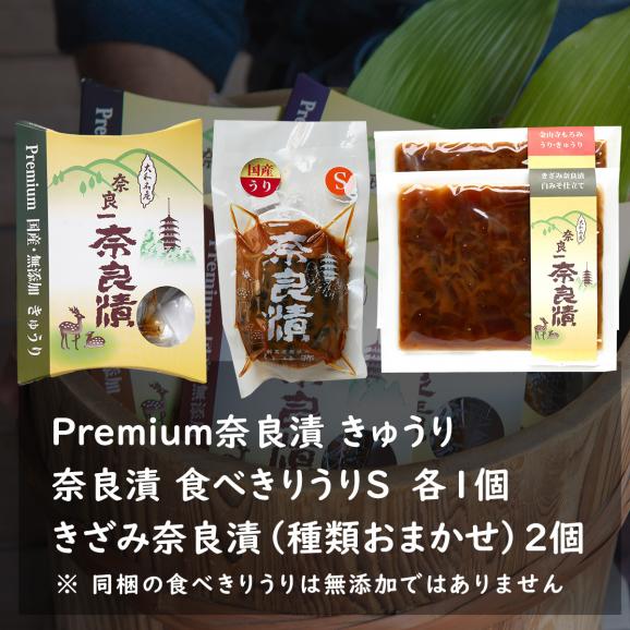 Premium奈良漬 きゅうり・食べきりうり・きざみ奈良漬おまかせ2種【ご自宅向け送料無料】03
