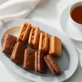 キャラメルヌガーにクルミを加えたプレーン味と、カカオニブ入りの生地にガナッシュを合わせたショコラ味。