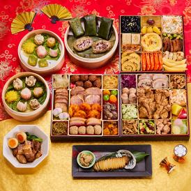 鮑・豚角煮付き！特大中華風おせち