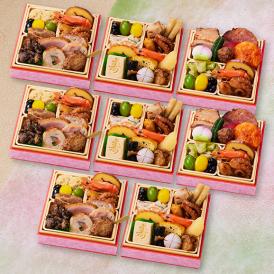 おせち 早割 2026 予約 冷凍 お節「板前魂の小桜パーティーおせち 8個セット 肉3個・和3個・中華2個」 ミニ 一段重 0.7人前 御節 送料無料 2025 おせち料理