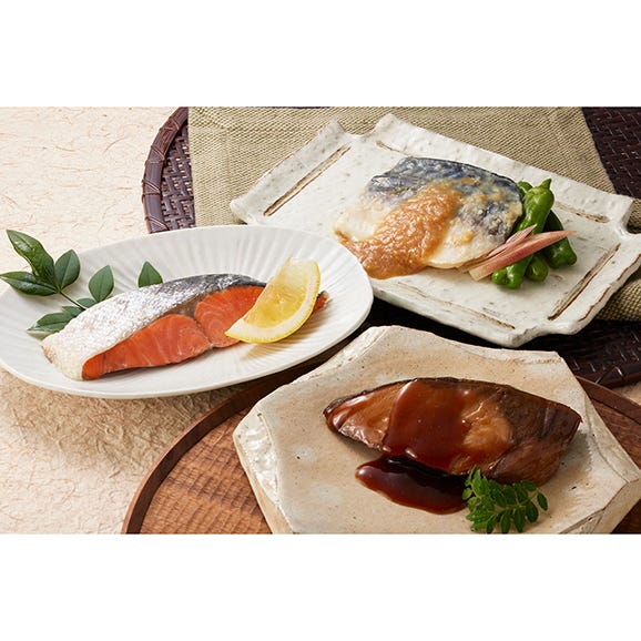 父の日ギフト　氷温熟成　煮魚焼魚ギフトセット　8切【送料無料】めぬけ　さば　紅鮭　ぶり02