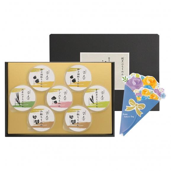 父の日ギフト　祇園又吉　割烹のちりめん　7個入【送料無料】メッセージブーケ付　ごはんのお供02