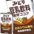 九州乳業 みどり 豆乳飲料 麦芽ココア 125ml紙パック×48本［12本×4箱］【3～4営業日以内に出荷】
