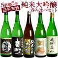 ［ギフトにおすすめ］純米大吟醸酒 飲み比べ 5本セット 全5酒蔵の純米大吟醸セット【4～5営業日以内に出荷】[送料無料] 