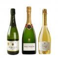 シャンパーニュ・金賞受賞スパークリング3本セット［N/C］【3～4営業日以内に出荷】 送料無料 [W]