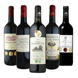 トリプル金賞ボルドー　赤ワイン5本セット［常温］【3～4営業日以内に出荷】【送料無料】[W]