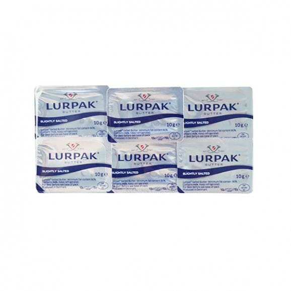 デンマーク産ルアーパックバター 有塩 10g×12P［冷蔵/冷凍可