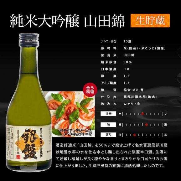 銀盤酒造 全て純米大吟醸 生貯蔵＆原酒入り 300ml×5本［常温］【送料無料】ミニボトル 日本酒 プレゼント お酒 お祝い 贈答 内祝い お返し  父の日 イエノミ お父さん【2〜3営業日以内に出05