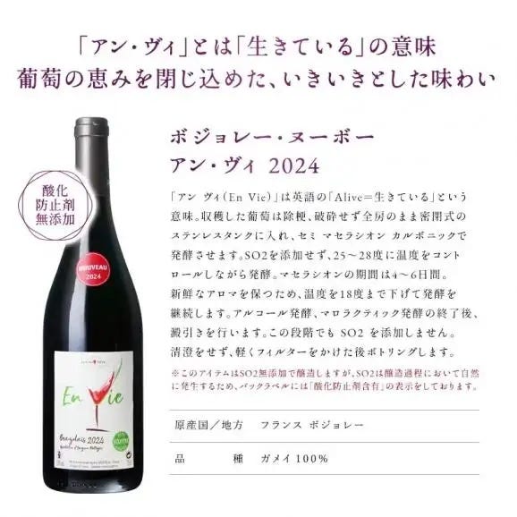 11月21日(木)解禁!> 数量限定 ボジョレー ヌーボー 2024 3本 11月21日(木)解禁!> 数量限定 ボジョレー ヌーボー 2024 3本