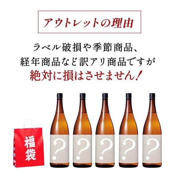 日本酒アウトレット福袋 720ml×5本セット【1〜2営業日以内に出荷】［常温のみ］【送料無料】日本酒 酒 SAKE アウトレット 訳あり 大吟醸［月間優良ショップ受賞］03