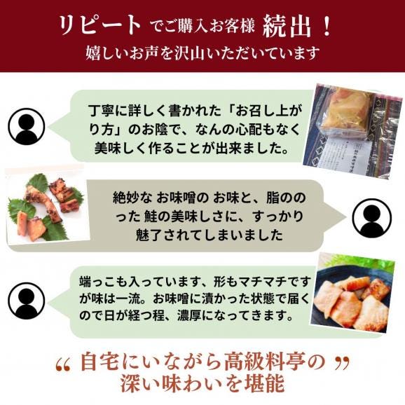 訳あり OUTLET 美味極上 新潟 老舗料亭の味 【鮭 の越後味噌漬 切り落とし】500g 送料無料 サーモン さけ 鮭 ギフト 冷凍 ごはんのお供 02