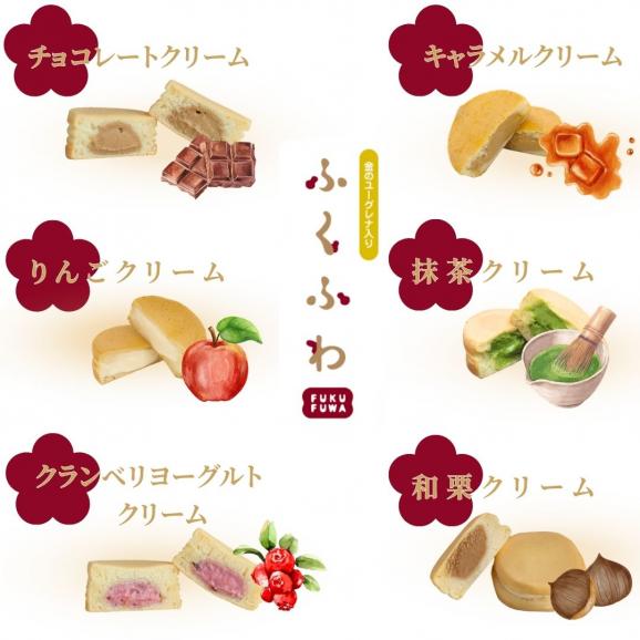 和スイーツ ギフト ふくふわ 6個入 ｜金のユーグレナ入り 焼き菓子 詰め合わせ ご自宅用簡易包装 健康 おやつ お取り寄せ 冷凍スイーツ 個包装 手土産 お見舞い 敬老の日 内祝い お祝い プレゼ04