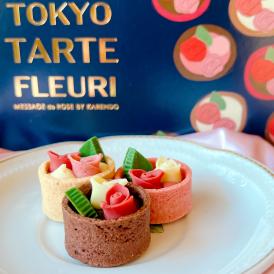 【キュートなバラのショコラタルト】TOKYO　タルト・フルーリ 6個入り